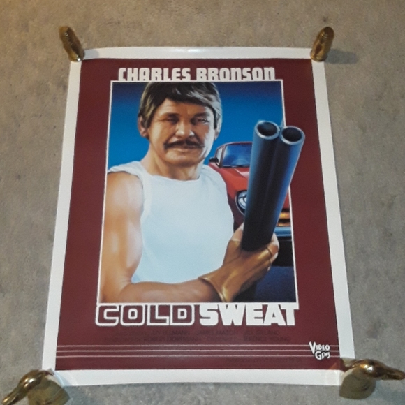 c ORIGINAL CHARLES BRONSON COLD SWEAT MOVIE POSTER - Picture 2 of 7